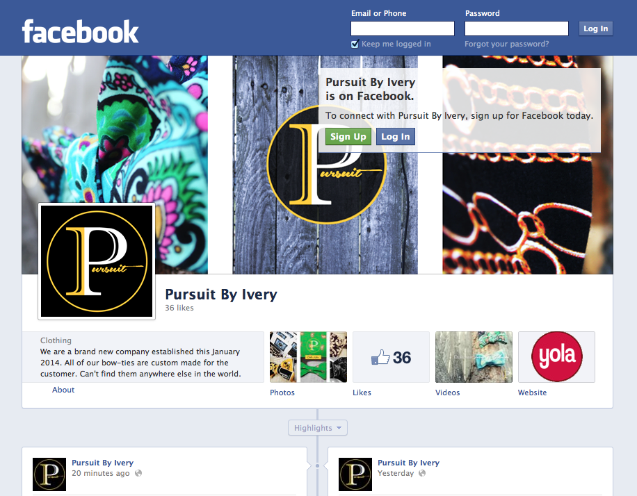 We are on Facebook!